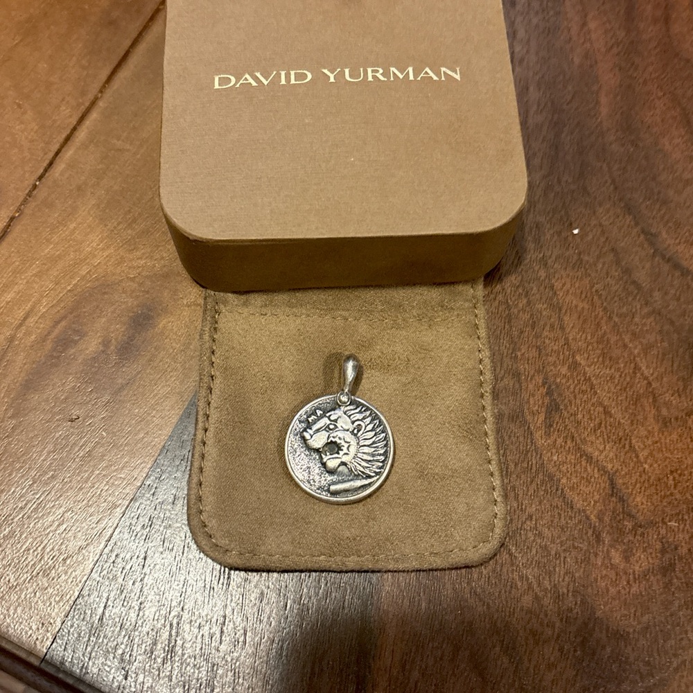 David Yurman Petrvs Lion Coin Amulet (Lightly Worn)